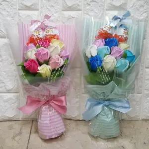 킨더조이 꽃다발 재롱잔치 학예회 발표회 졸업식 비누꽃다발 사탕부케 유치원 졸업 축하선물