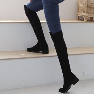 260까지  요즘인기 싸이하이 쫀쫀 스판 슬림핏 세인 오버니 부츠(h3093)