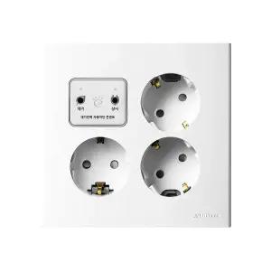 진흥 FS 대기전력 차단 S형 3구 매입 콘센트 환타지아 스페셜