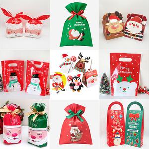 크리스마스 선물포장 봉투 상자 박스 어린이집 비닐백 스티커 리본 OPP