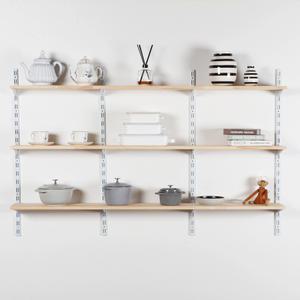 인테리어 시스템 랙 팬트리 찬넬 벽선반 원목 나무 벽걸이선반