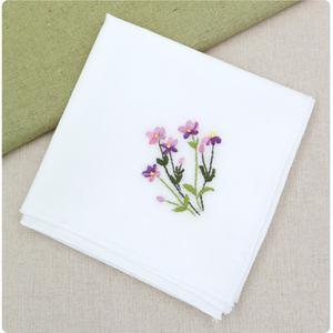 [자수패키지] 들꽃 손수건 2 M4002/ 태교DIY/ 프랑스자수 손수건