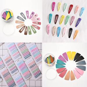 컬러 무광 무늬 실핀 빅 사이즈 똑딱핀 헤어 핀 하트