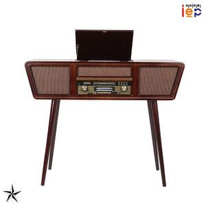 아이이피 i9100 엔틱오디오(커피색) LP턴테이블/CD/블루투스