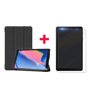 삼성 갤럭시탭A 8.0 with S pen 북커버 케이스+ 강화유리 보호필름 SM-P200 SM-P205 SM-P205N S펜 Spen