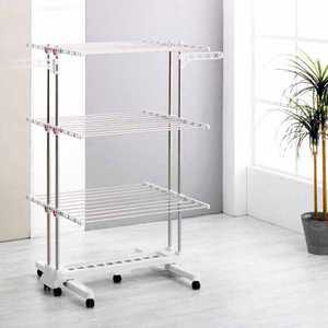 위즈홈 프리미엄 8단 (더블라인) 빨래건조대 이동식 접이식 건조대