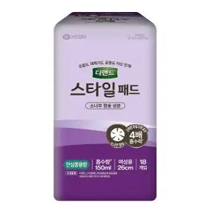 디펜드 스타일패드 여성 참숯 안심중용량 18매*8팩