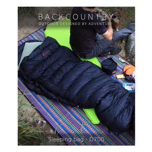 [백컨트리] D700 덕다운 오리털 백패킹 경량 삼계절 머미형 캠핑 침낭