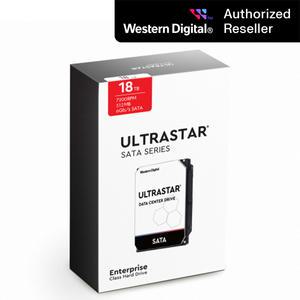 [공식판매원] WD ULTRASTAR HC555 3.5 18TB 7200RPM 1PACK HDD 하드디스크 WUH721818ALE6L4