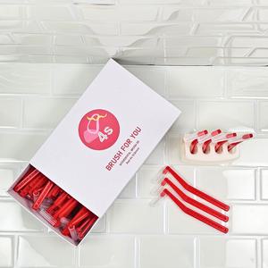 브러쉬포유 치간칫솔 L형4s(0.6) 50p+생분해휴대용10p+케이스