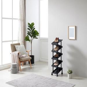 [오너클랜]공간활용 다용도 플라스틱 지그재그 신발장 9단