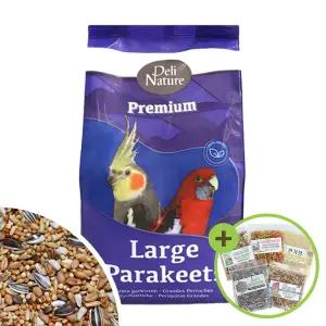 델리네이쳐 프리미엄 중소형1kg 모란 왕관 앵무새사료