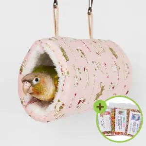 원통형 터널둥지(소) 햄스터 해먹 앵무새 침대 은신처