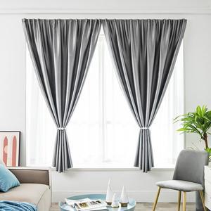 [러빙랩] 블랑 붙이는 커튼 찍찍이 암막커텐 창문커튼 100x150cm