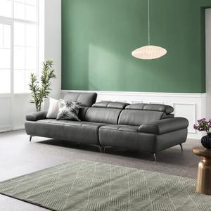 [자코모] 오딘 3.5인 기능성 슈렁큰 천연면피 소가죽 소파(전면가죽적용)