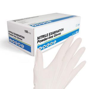 비츄인 손마중 니트릴장갑 화이트 S 100매 의료용 병원 주방 요리 업소용 E006