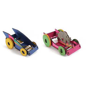 [더원사이언스] 무동력 고무줄 탄성자동차 만들기 (코뿔소)/무동력고무줄 탄성/과학교구