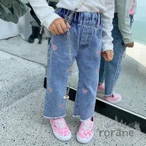 [보리보리/로라네]여아 신학기 하트 청바지