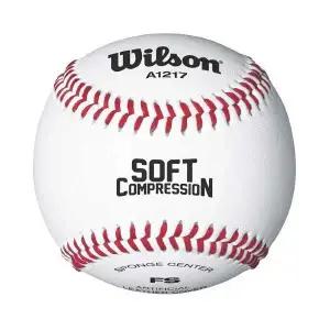윌슨 야구공 A1217 소프트볼 안전야구공 연식구 1입