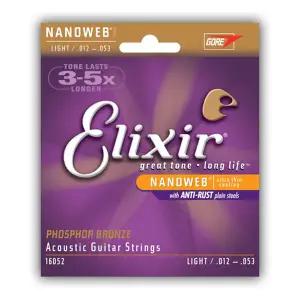엘릭서 포스포 브론즈 나노웹 통기타줄 012-053
