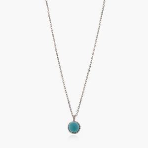 갤러리아 제이로렌 01N0842 12월탄생석 터키석원석 실버목걸이