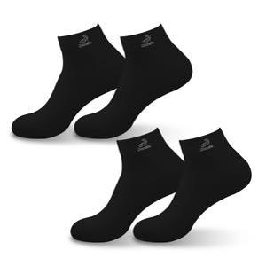크로커다일 자수 스포츠 쿠션 클링 단목 양말 CD219, M 블랙, 4족