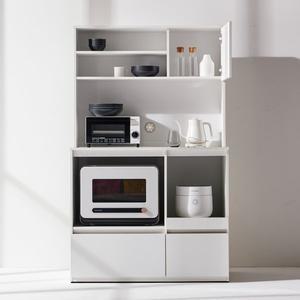 [가온퍼니처]에셀르 1000 광파오븐 렌지대+상부장 세트 밥솥 전자렌지 수납장 에어프라이어 선반