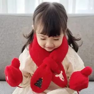 [보리보리/우주아이]메리크리스마스 목도리장갑세트 /크리스마스선물  단체선물 추천상품