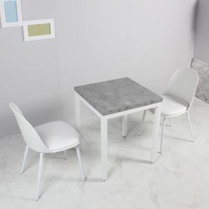 캔디쿠션 콘크리트 2인 세트 식탁 카페 식당 업소용 의자 사각테이블