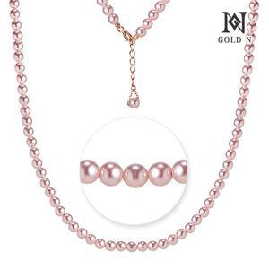 [골드앤] 14K 핑크블리 진주 목걸이 3mm/4mm/6mm