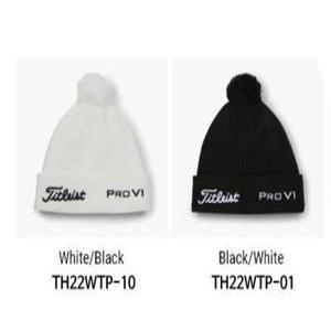 타이틀리스트 정품 비니 투어 폼폼 니트 골프방울모자