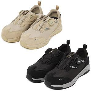 [바이플렉스]K2세이프티 LT-106 미끄럼방지 다이얼 경량 안전화 가죽 코듀라 메쉬 현장 안전작업화