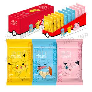 코디 아트앤 포켓몬 물티슈 휴대용 20매X10개