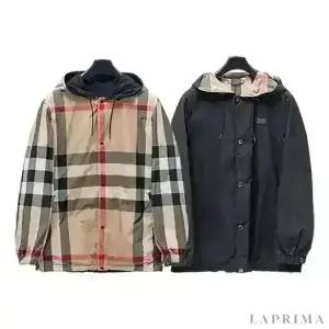 남성 리버시블 체크 후드 재킷 8043403
