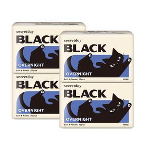 시크릿데이 생리대 NEW블랙 오버나이트 10PX4팩