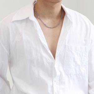 [벨가] 써지컬스틸 굵은 5mm 꽈배기 체인 목걸이