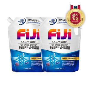 피지 디나자임 일반/드럼 겸용 프레쉬 2L 리필 x 2개