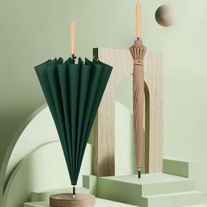 각인인쇄 파스텔 자동 장우산 일자 우드핸들/튼튼한 장우산 대형 고급 골프 경량 가벼운 고급 예쁜 우산