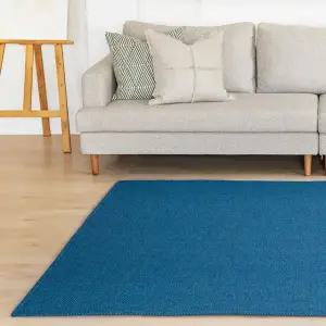 스칸디앤홈 먼지없는 쉐브론 사이잘룩 러그 거실 카페트 블루그린 50x100