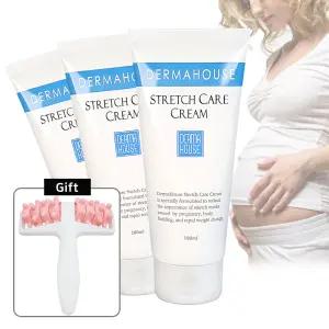 스트레치 케어 크림180mlx3개+전신 마사지 롤러/임산부 일반인 청소년기