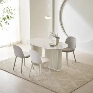 이즈 블레이 1400 세라믹 타원형 템바 4인 식탁 세트 IFO276