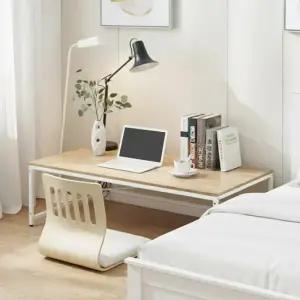 일자형 좌식 책상 컴퓨터 학생 테이블 철제 원목 데스크 1200