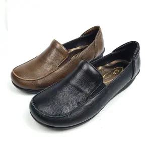 의정부수제화 소가죽 발편한 쿠션 여자 로퍼 가죽단화 볼넓은 편한 여성화 여자 신발 4cm