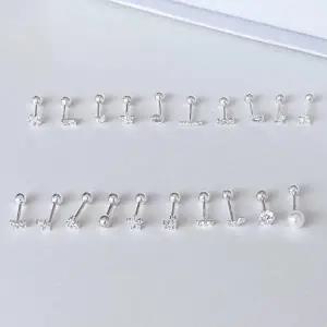 전체순은미니실버925피어싱귀걸이20종균일가