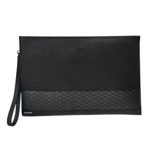 [롯데백화점]에스콰이아 신상 사피아노 패턴 가죽 콤비 슬림 정장 캐주얼 남성 클러치백 EODFHX300BK