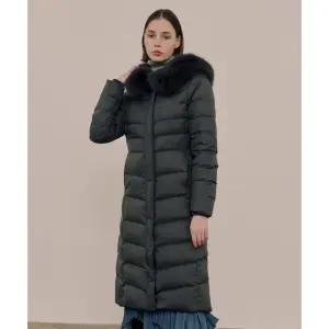 폭스퍼롱구스다운패딩코트