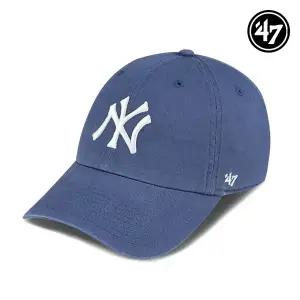 47브랜드 뉴욕 양키스 NY 빅로고 MLB 엠엘비 볼캡 야구 모자 팀버 블루 B-RGW17GWSNL-TBA