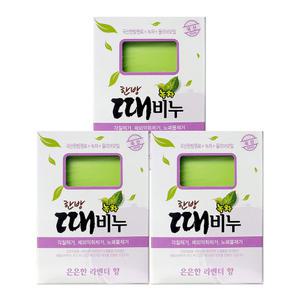 천연한방 보성녹차 때비누 (라벤더향) 150g x 3개