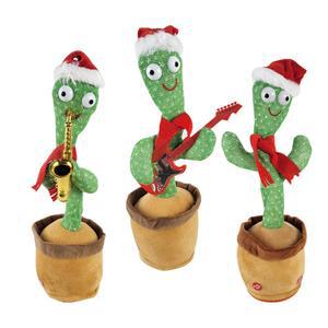 말하는 선인장 크리스마스 춤추는 노래하는 말따라하는 움직이는 장난감 인형 선물