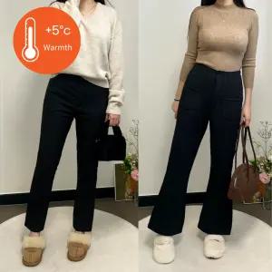 여성패딩바지 골프패딩바지 부츠컷 조거 겨울 누빔 기모 여자 팬츠